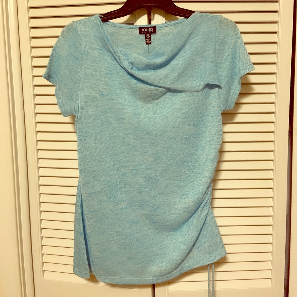 Shirt women’s short sleeves Aegean color
